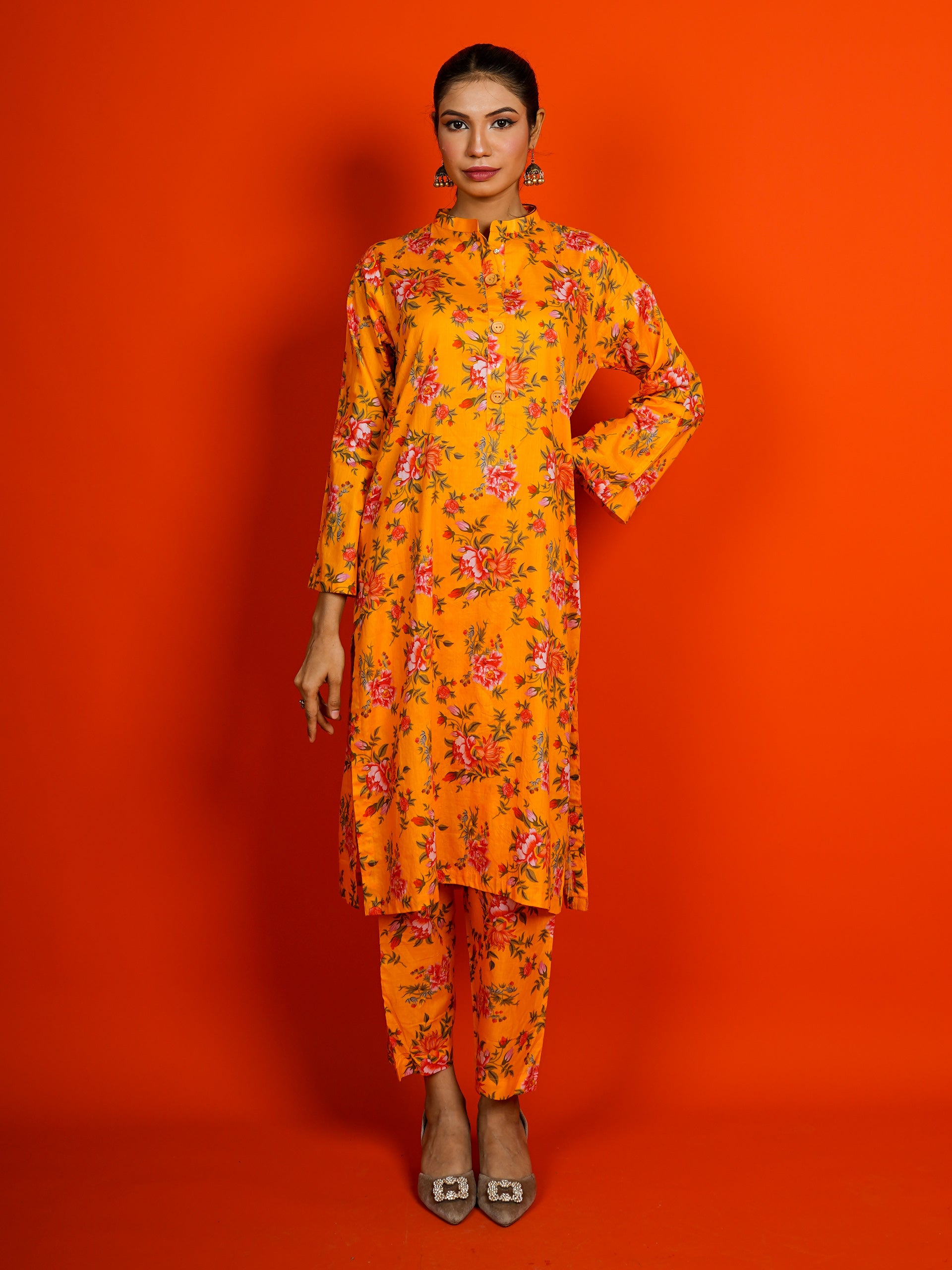 Yellow Digital Printed 2 pc - 54953
