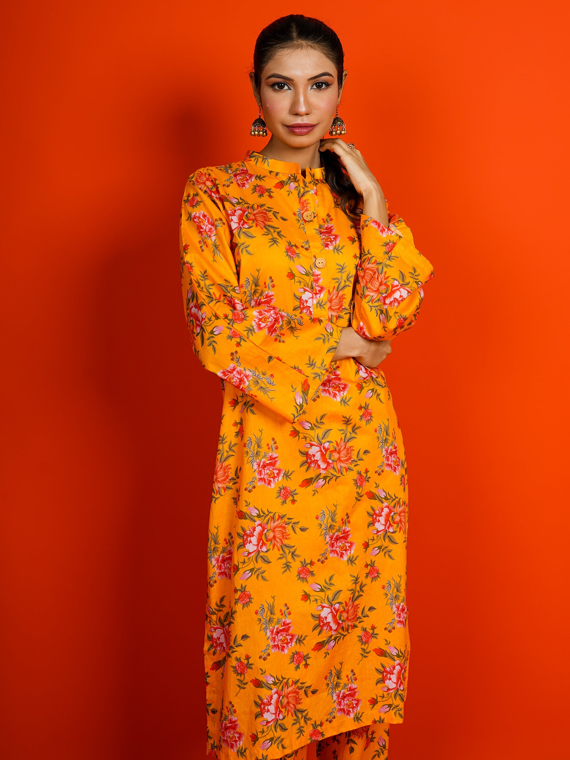 Yellow Digital Printed 2 pc - 54953