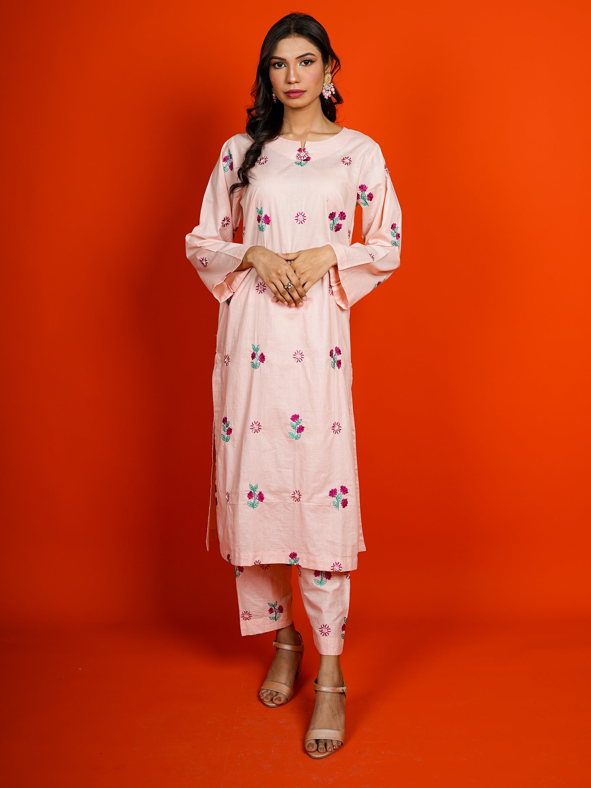 Light Pink Embroidered 2 pc - 54956