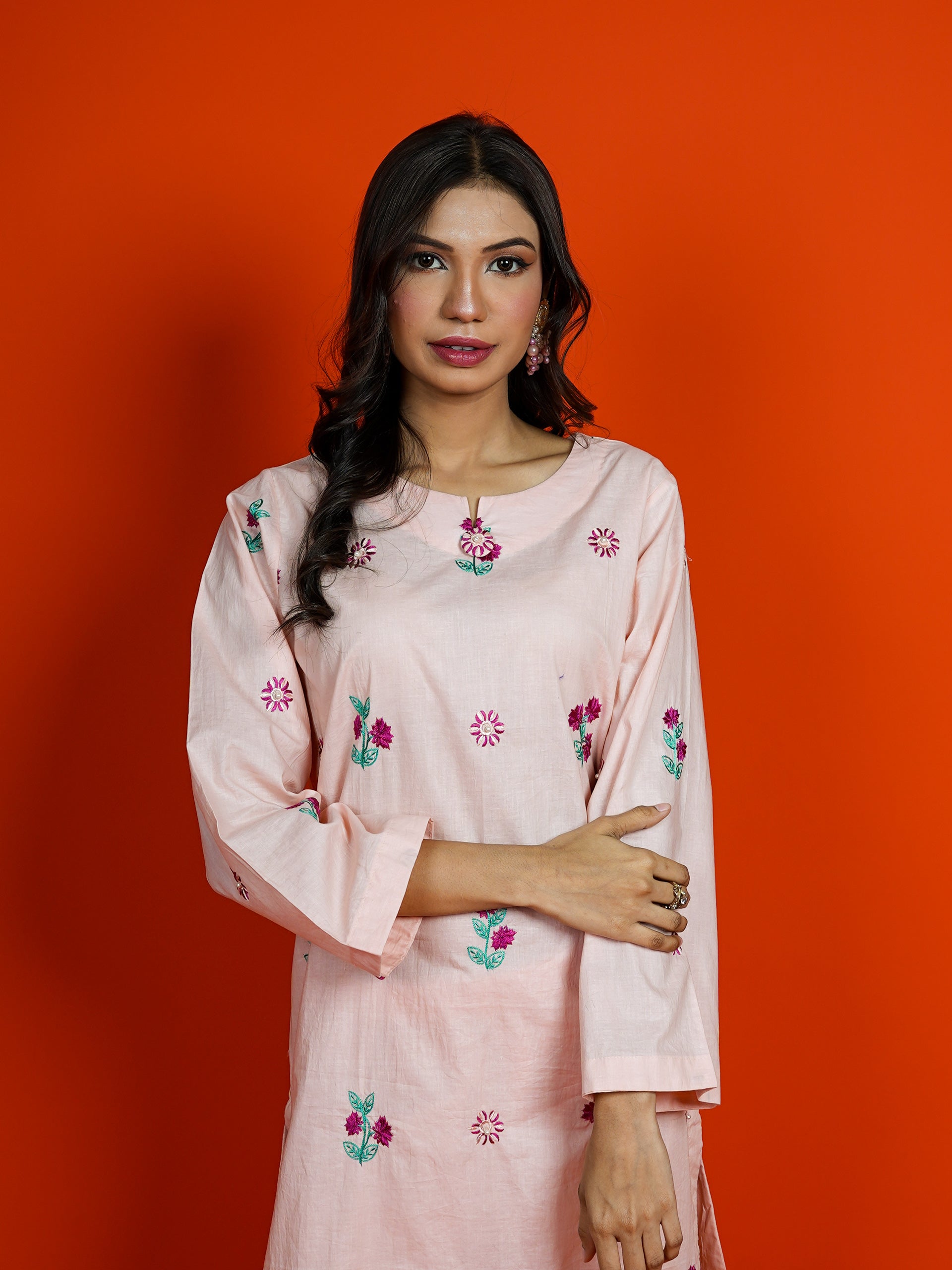 Light Pink Embroidered 2 pc - 54956