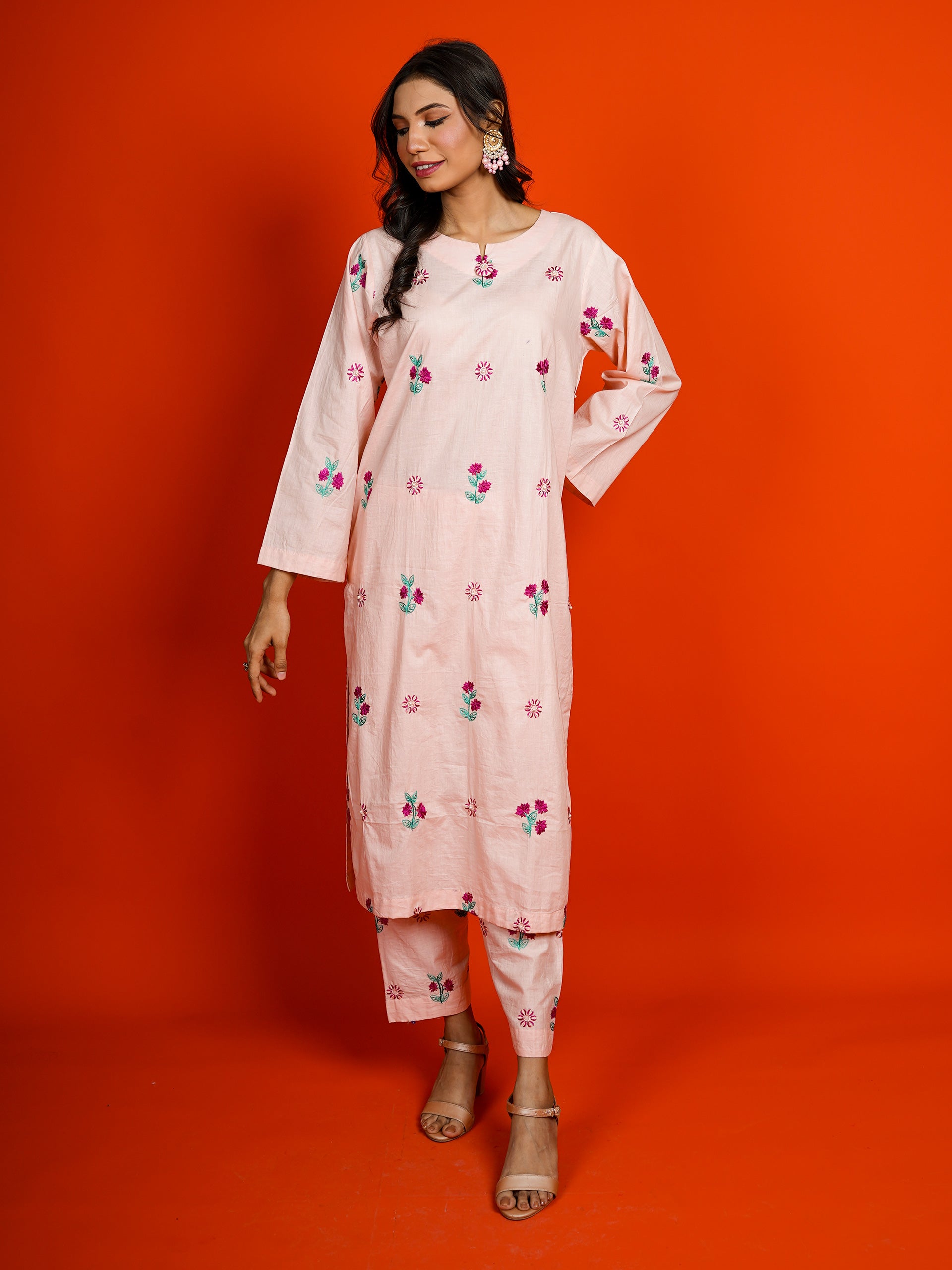 Light Pink Embroidered 2 pc - 54956