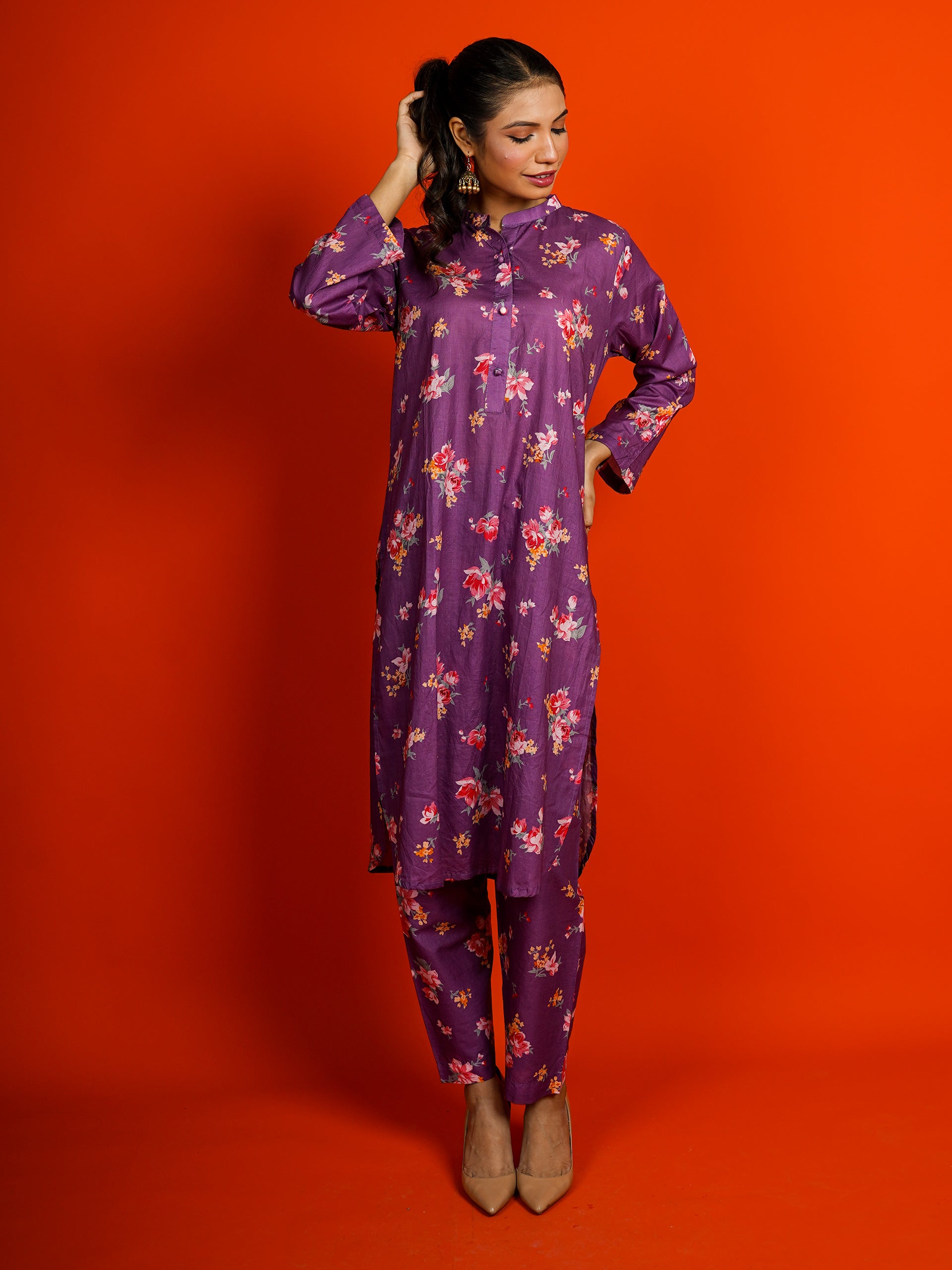 Purple Digital Printed 2 pc - 54954