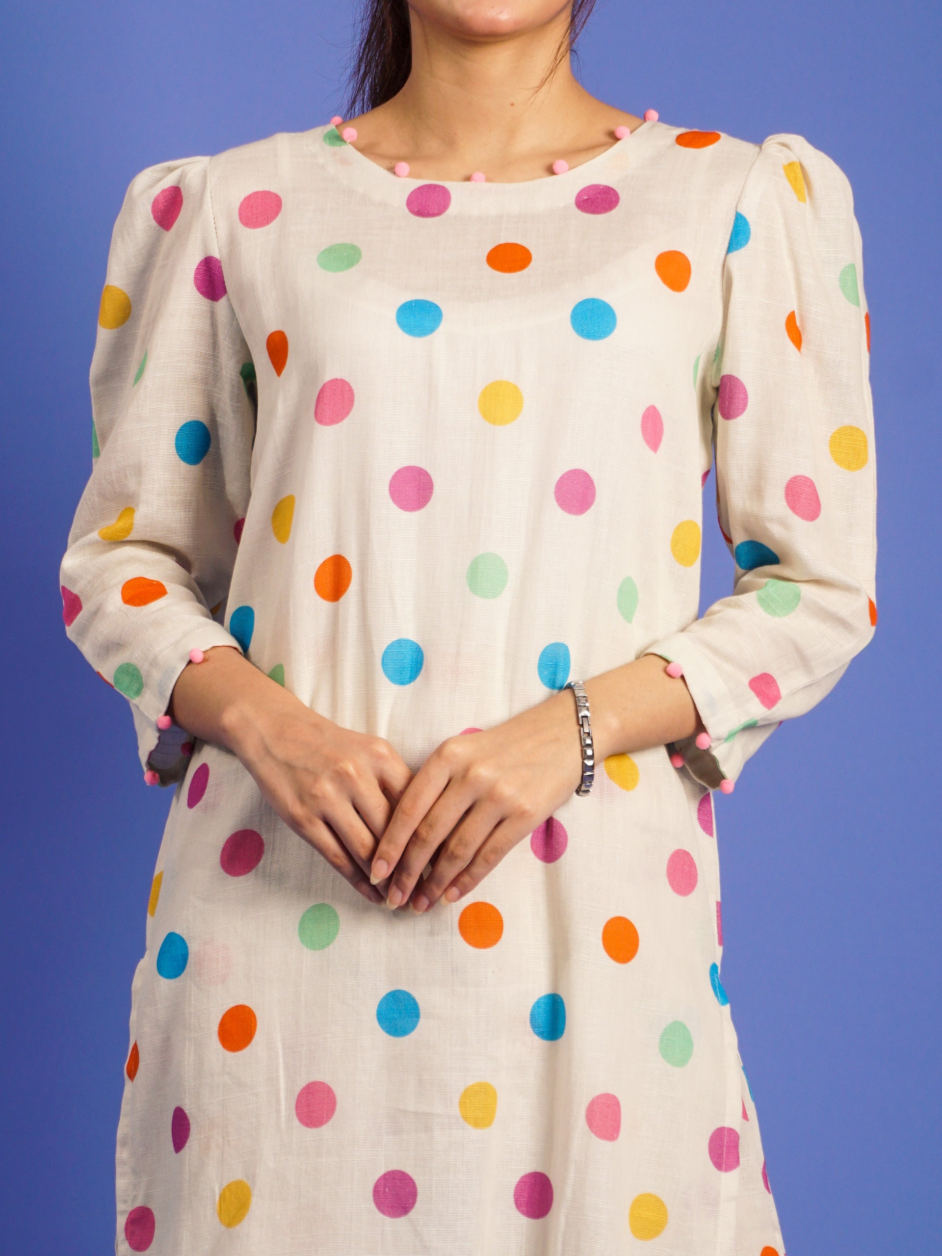 White Khaddar Digital Printed 2 pc - 55023