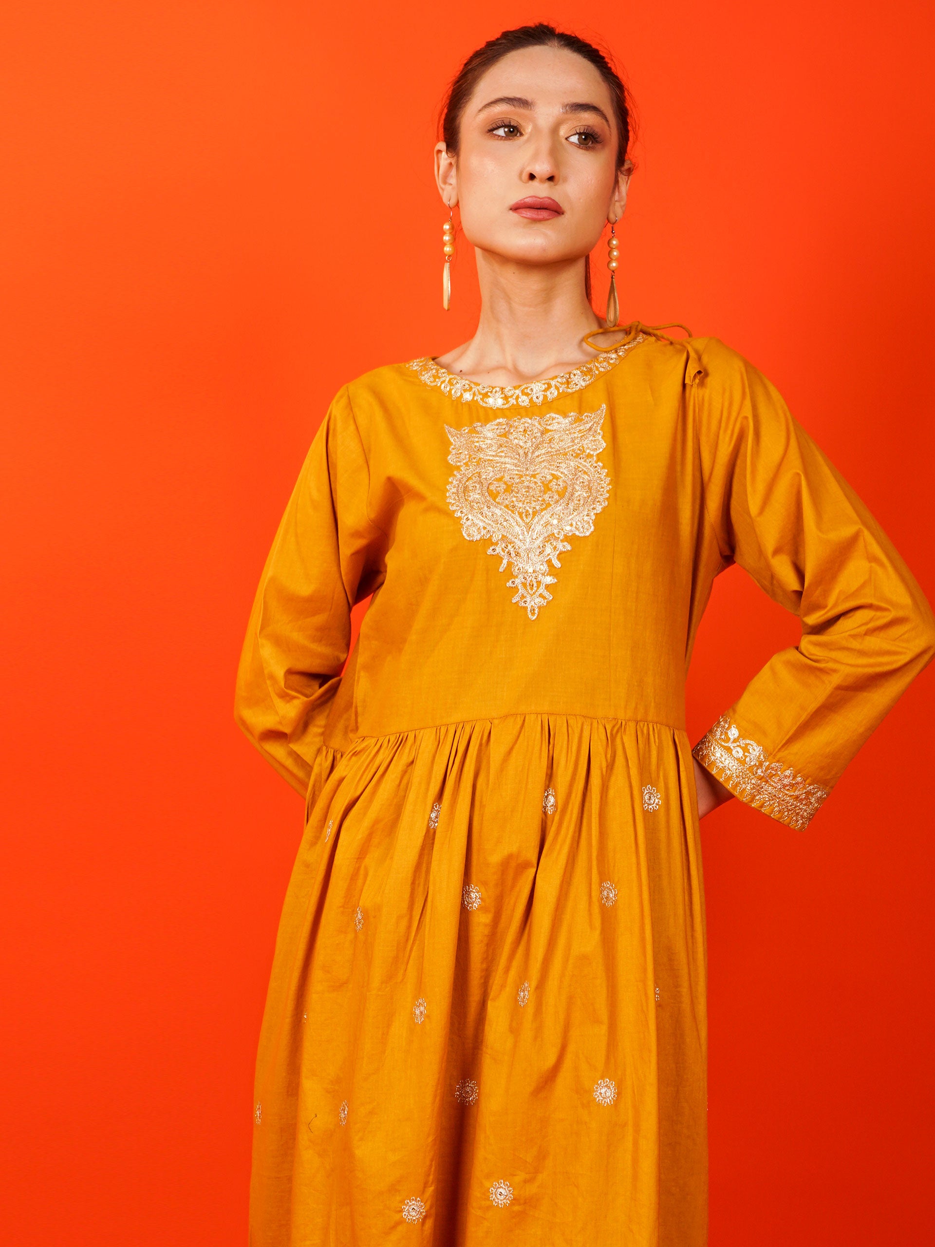 Yellow Embroidered 2 pc - 54924