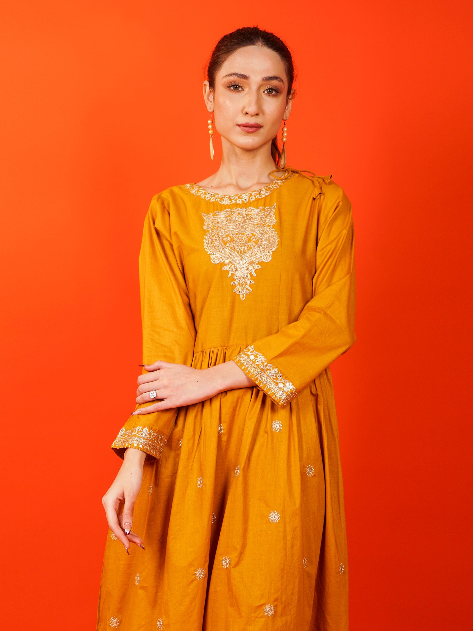 Yellow Embroidered 2 pc - 54924