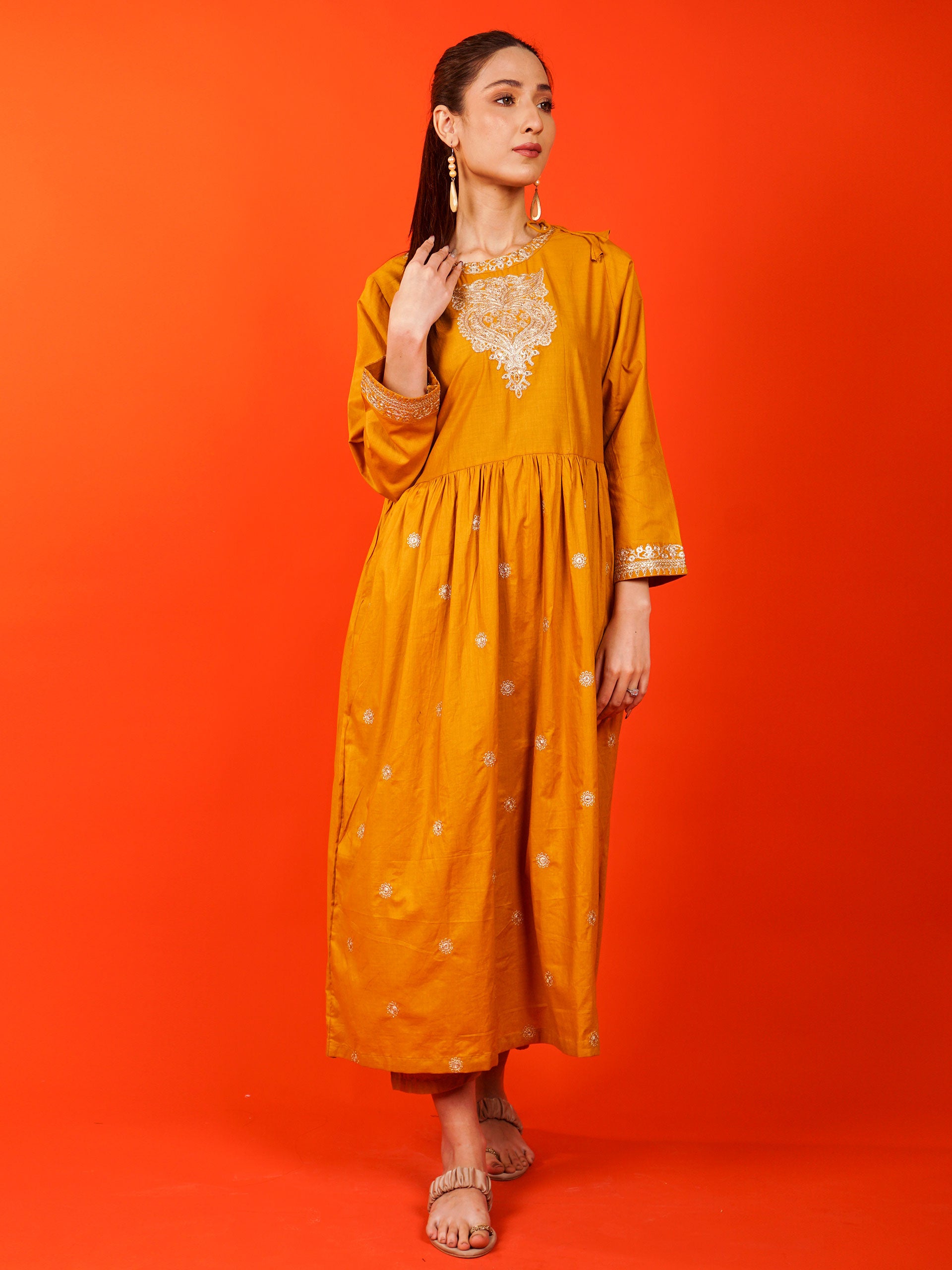 Yellow Embroidered 2 pc - 54924