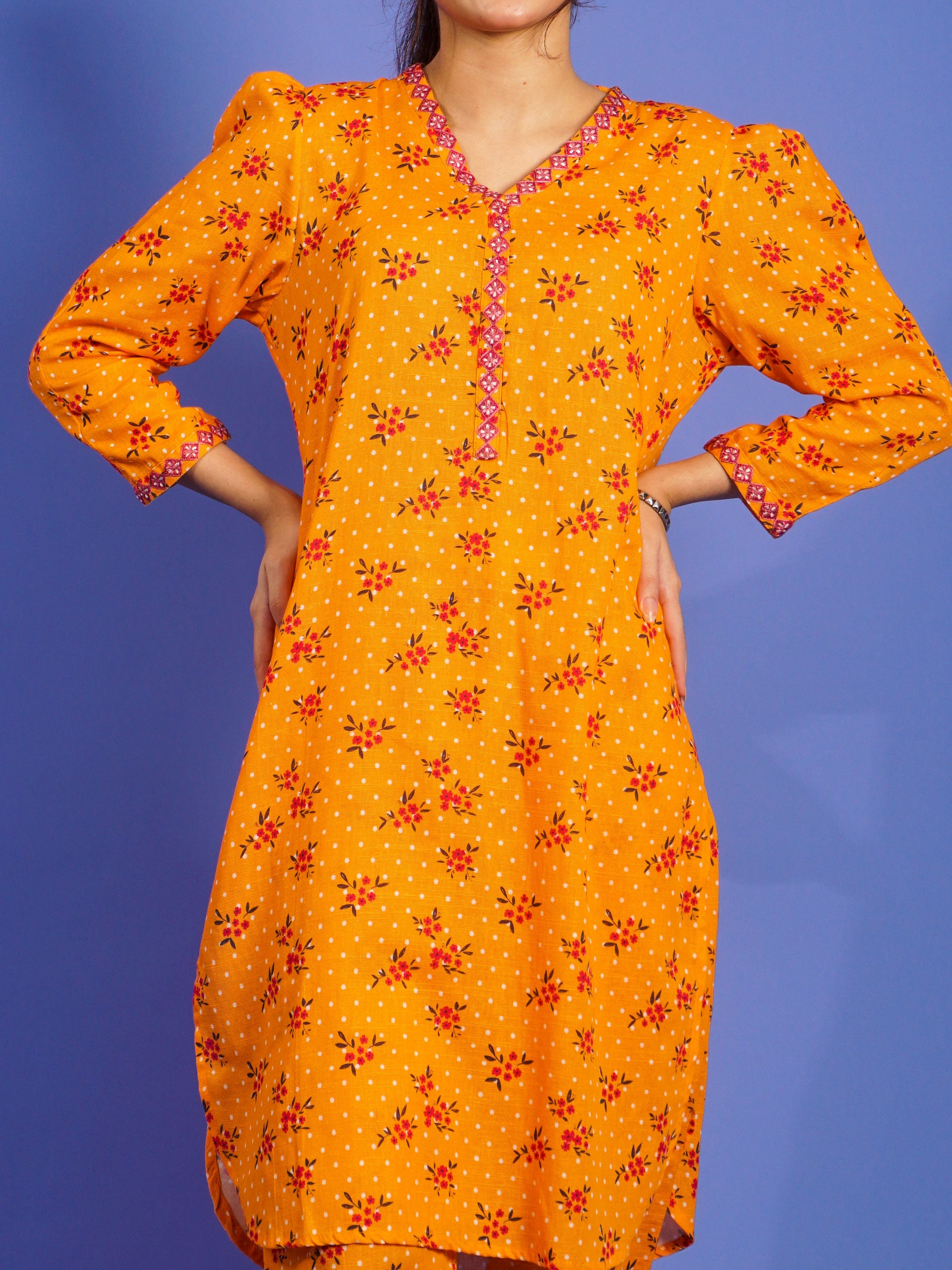Yellow Khaddar Digital Printed Embroidered 2 pc - 55035