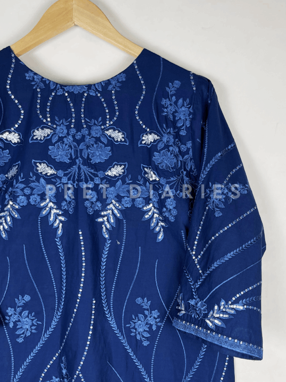 Blue Embroidered 2 pc - 54217