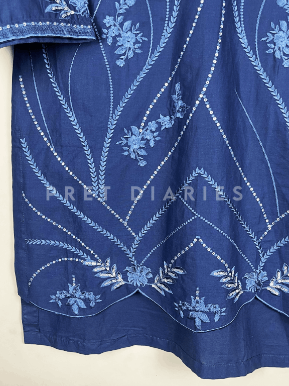 Blue Embroidered 2 pc - 54217