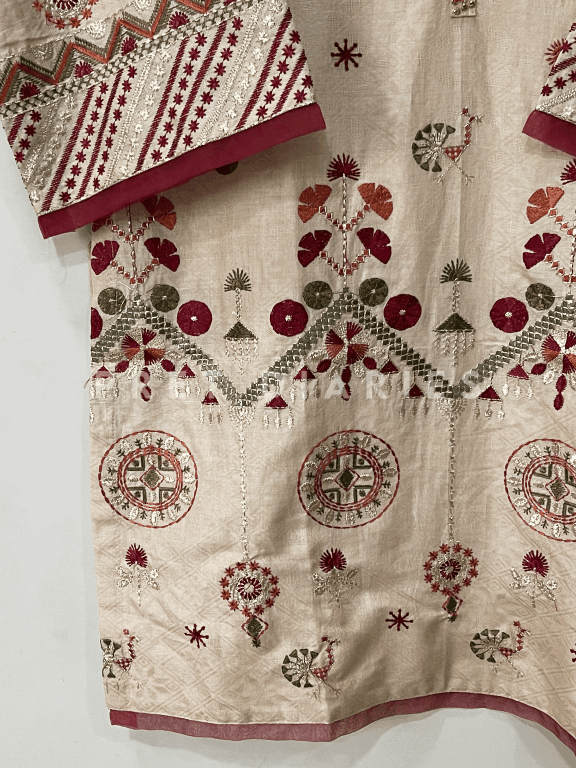 Skin Embroidered Kurta - 54251