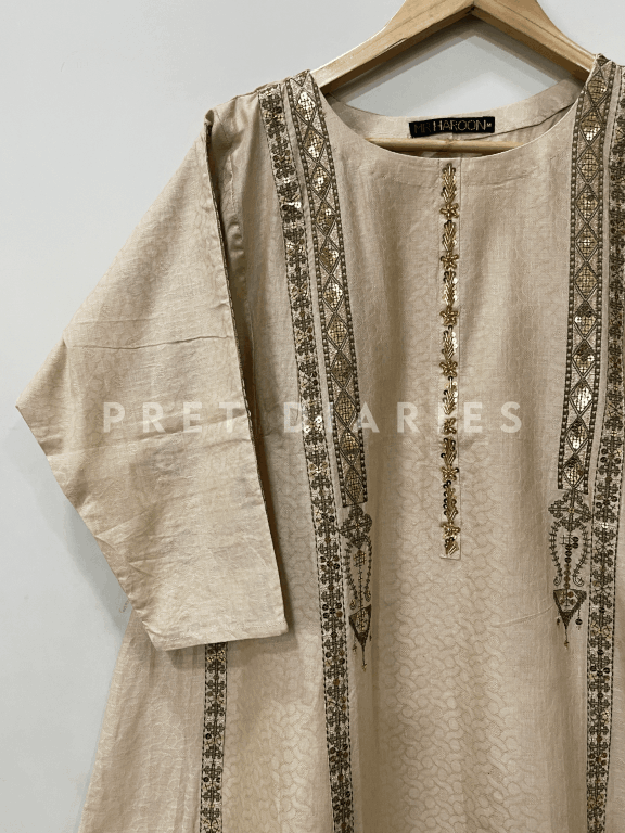 Skin Embroidered Frock - 54242