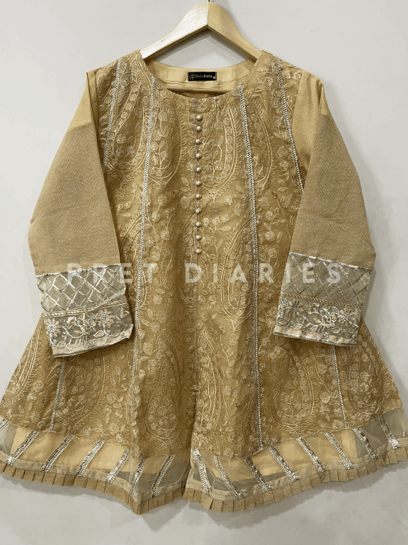 Skin Embroidered Frock - 54241