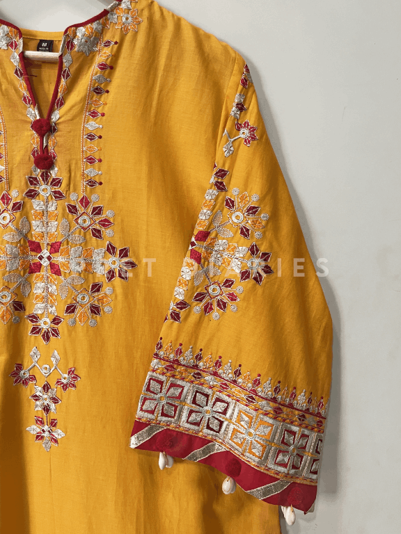 Yellow Embroidered 2 pc - 54254