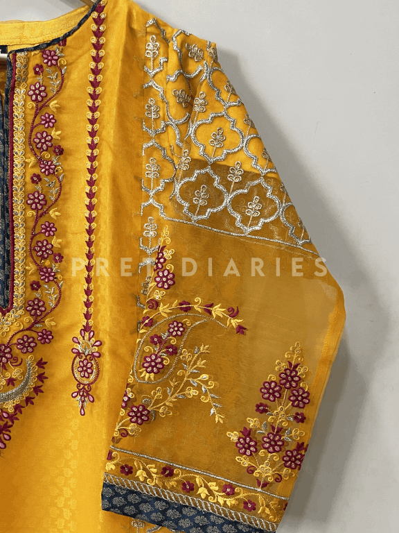 Yellow Organza 2 pc - 54259