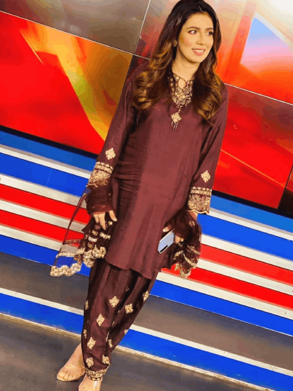 Purple Embroidered 3 pc - 54263