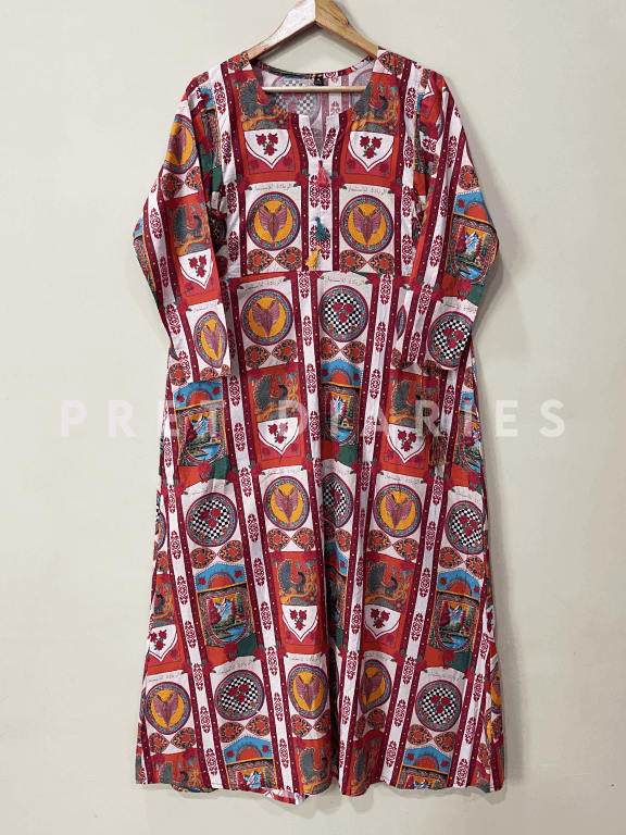 Multi Digital Printed Long Frock - 54265