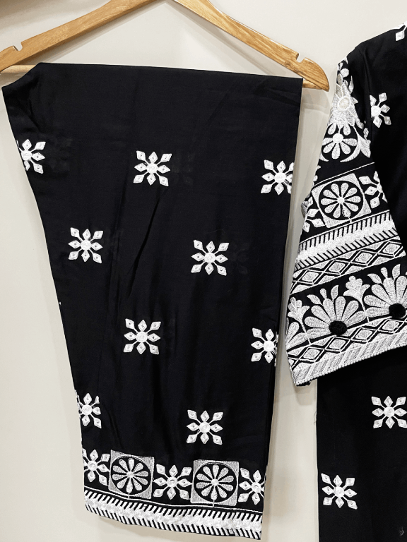 Black Embroidered 2 pc - 54288