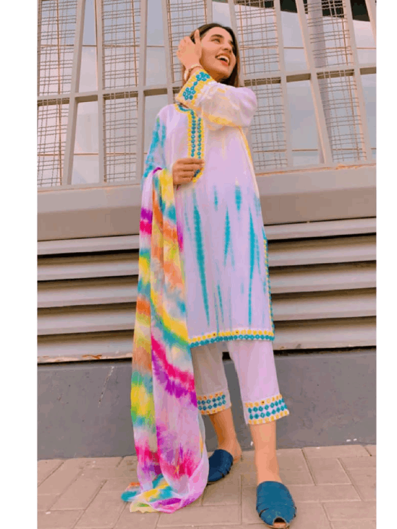 White Tye and Dye 3 pc - 54169