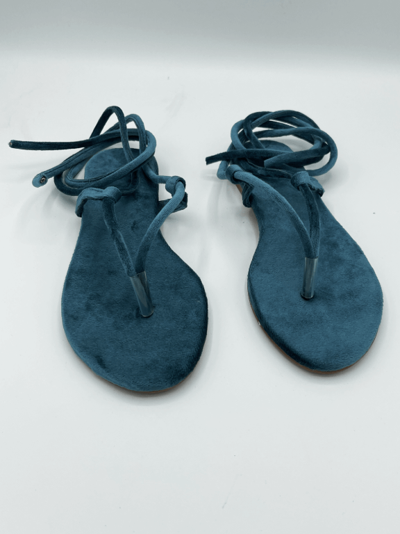 Green Velvet Sandals - FTW27