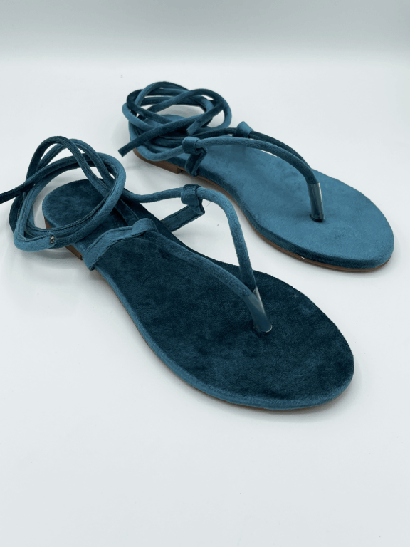 Green Velvet Sandals - FTW27