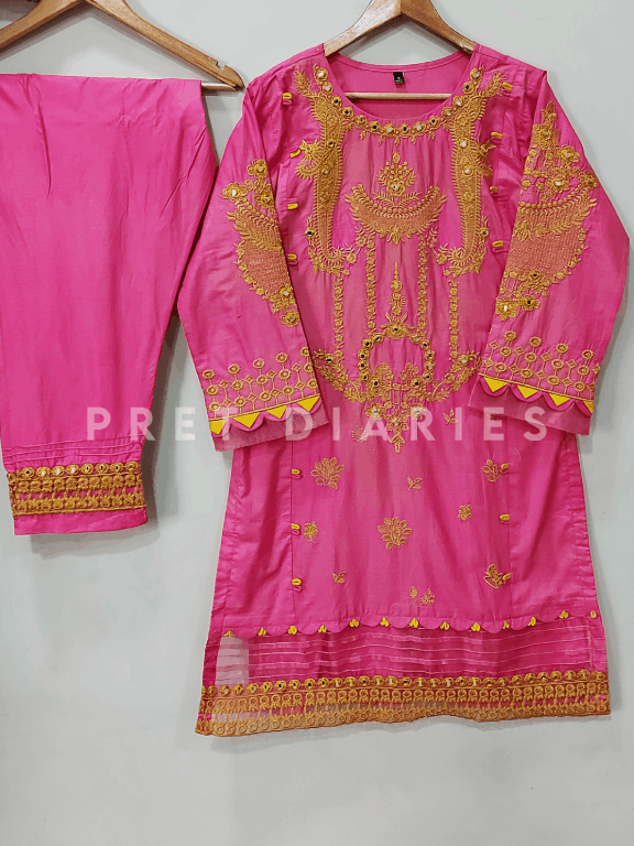 Pink Embroidered 2 pc - 54324