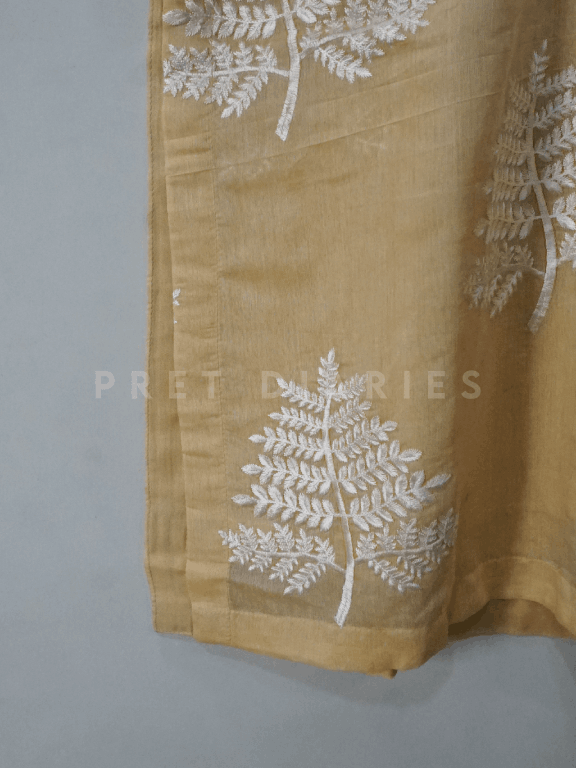 Yellow Embroidered Kurta - 54335