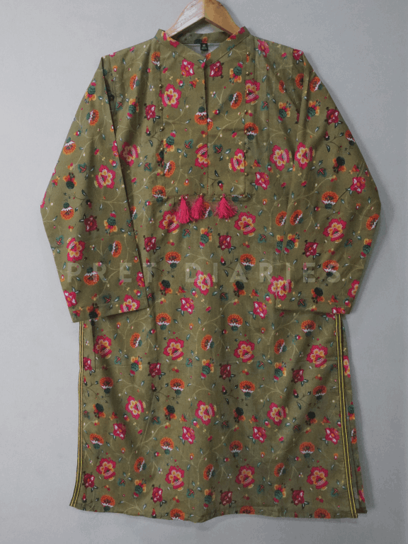 Green Digital Printed Kurta - 54332