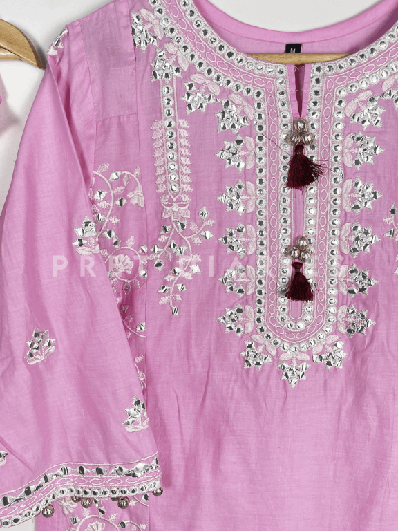 Pink Embroidered 2 pc  - 54189