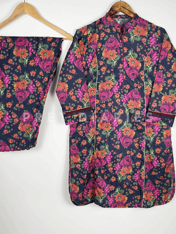 Navy Digital Prined 2 pc  - 54186