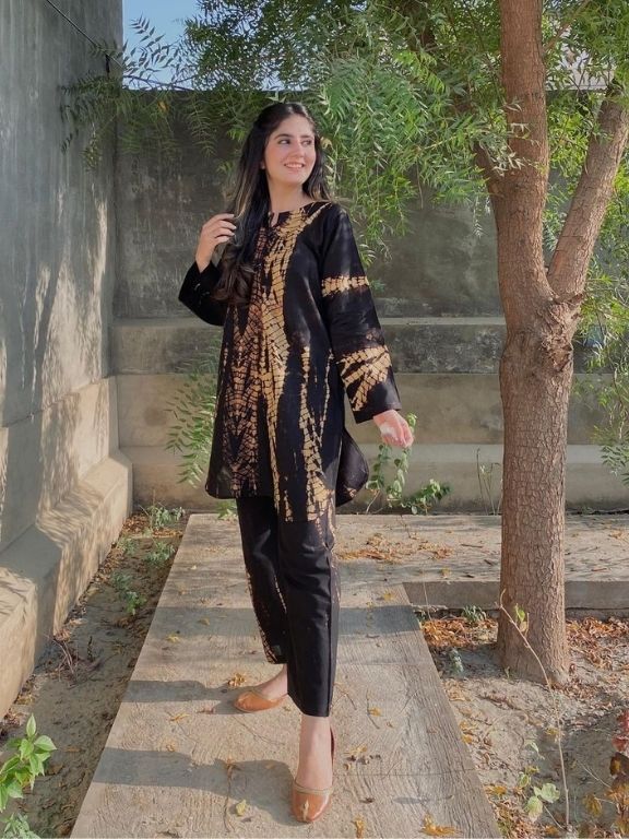 Black Tye and Dye 2 pc - 54234