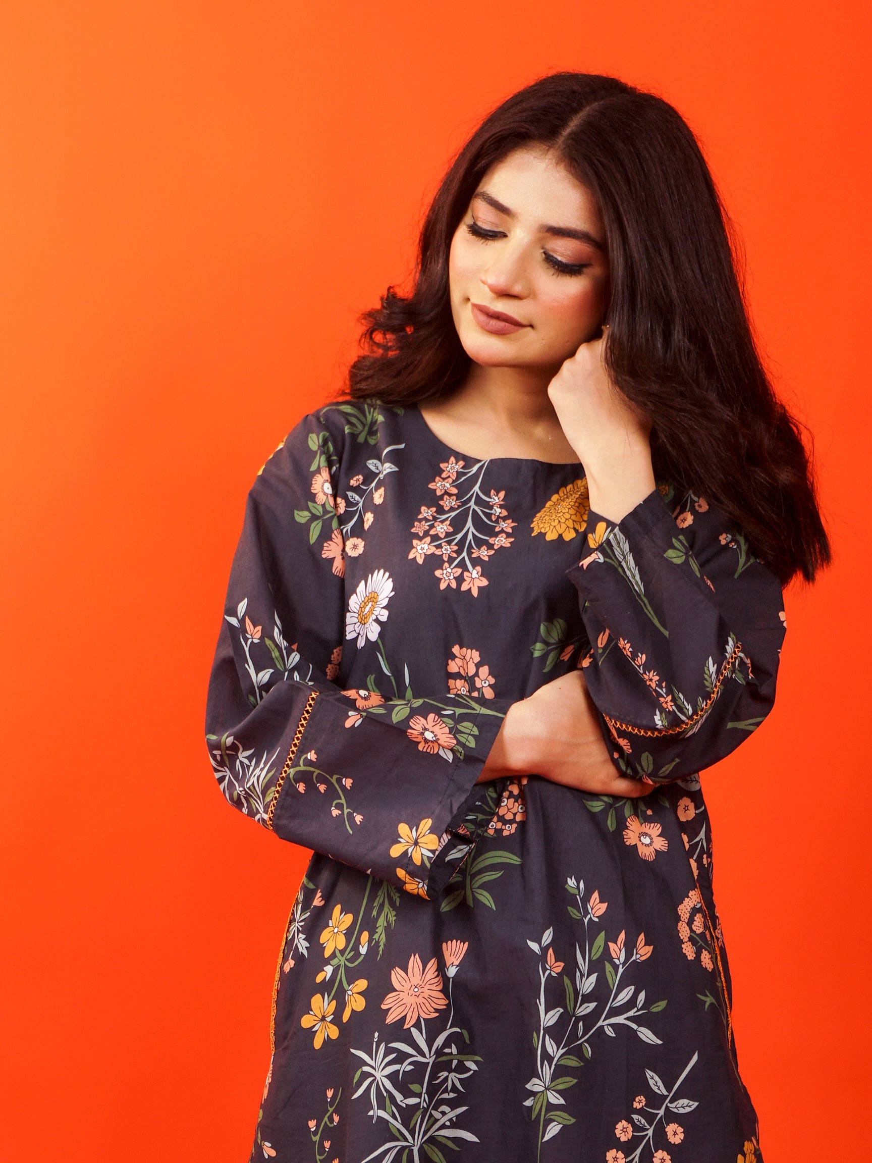 Black Digital Printed 2 pc - 54902