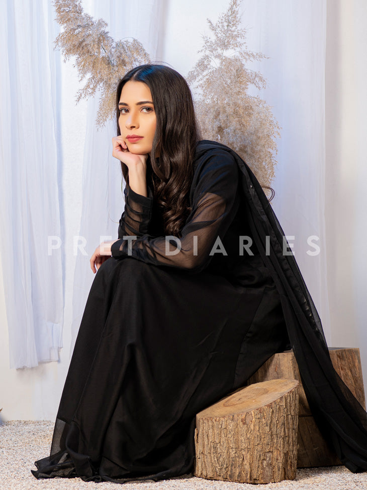 Black Georgette 3 pcs - 52641