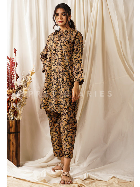 Black Printed 2 pc - 54677