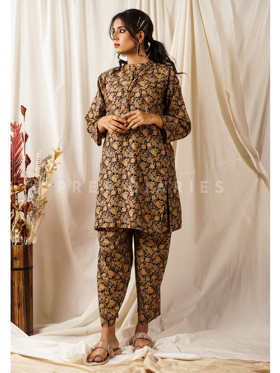 Black Printed 2 pc - 54677