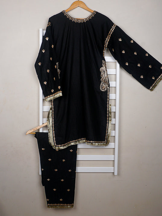 Black Khaddar Handwork 2 pc - 54640