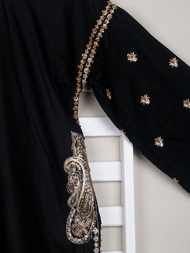 Black Khaddar Handwork 2 pc - 54640