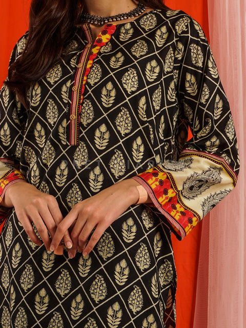 Black Lawn Printed 2 pc - 54651