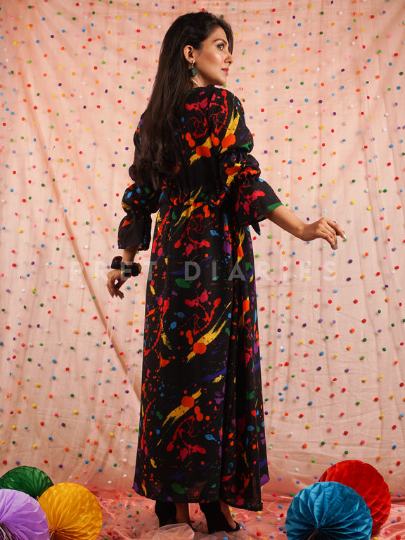 Black Printed Maxi - 54500
