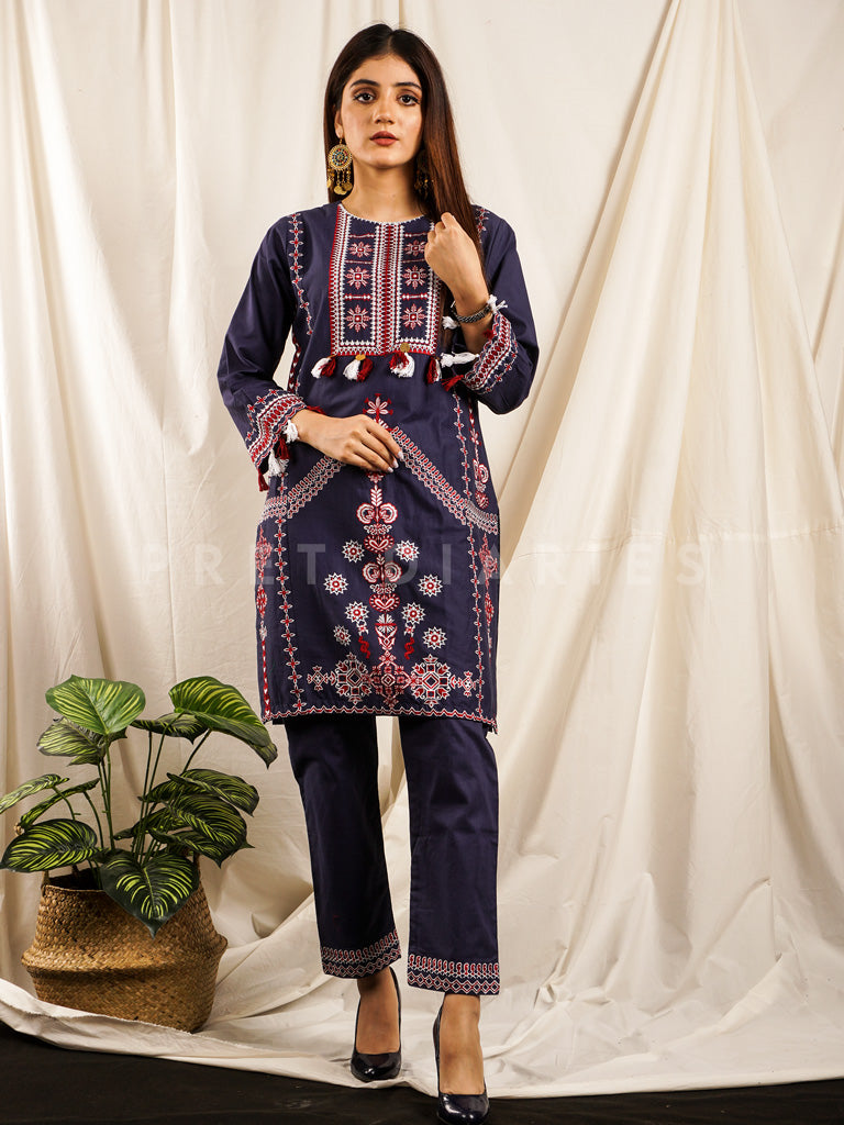 Blue Embroidered 2 pc - 54703