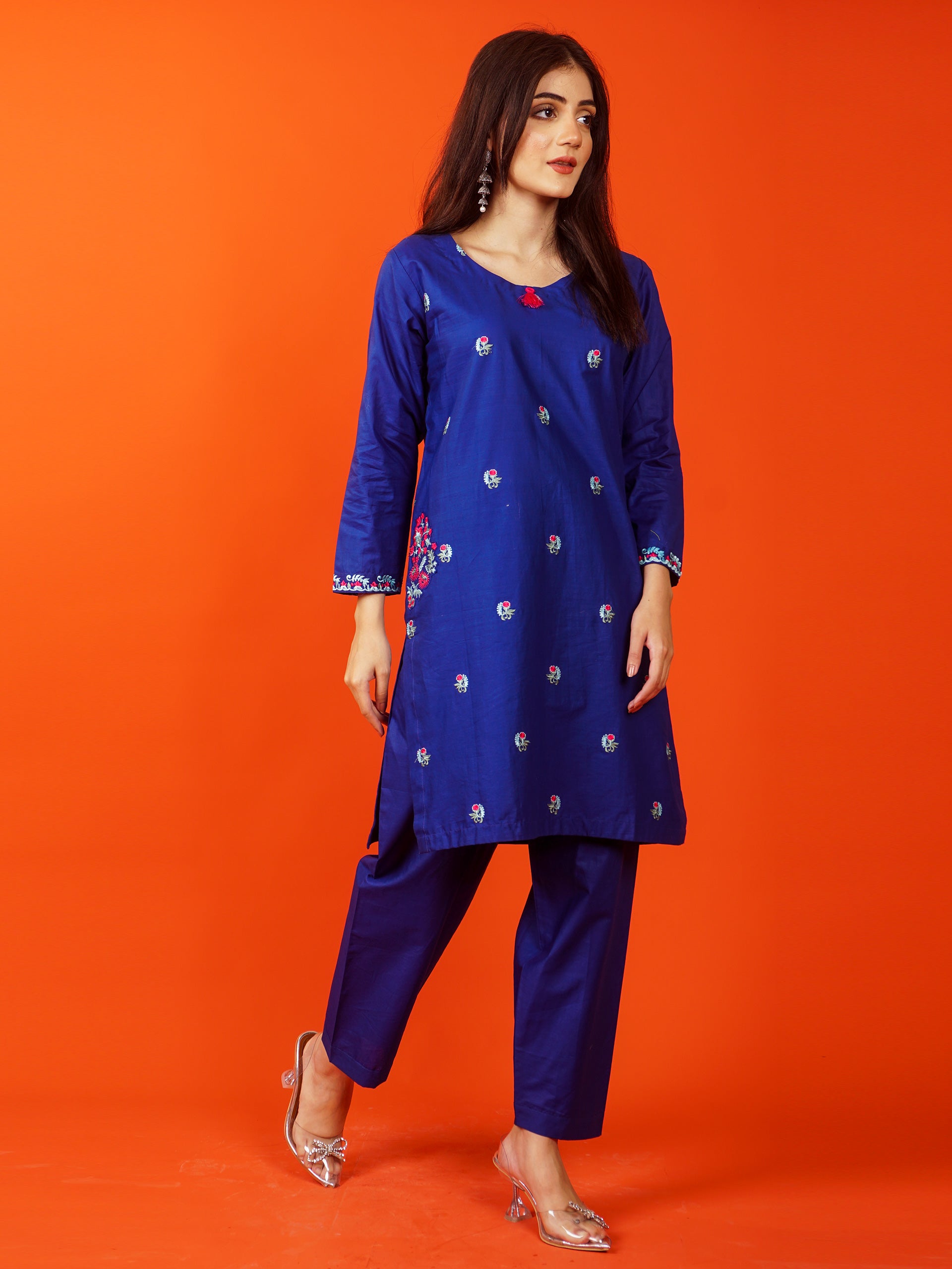 Blue Embroidered 2 pc - 54852