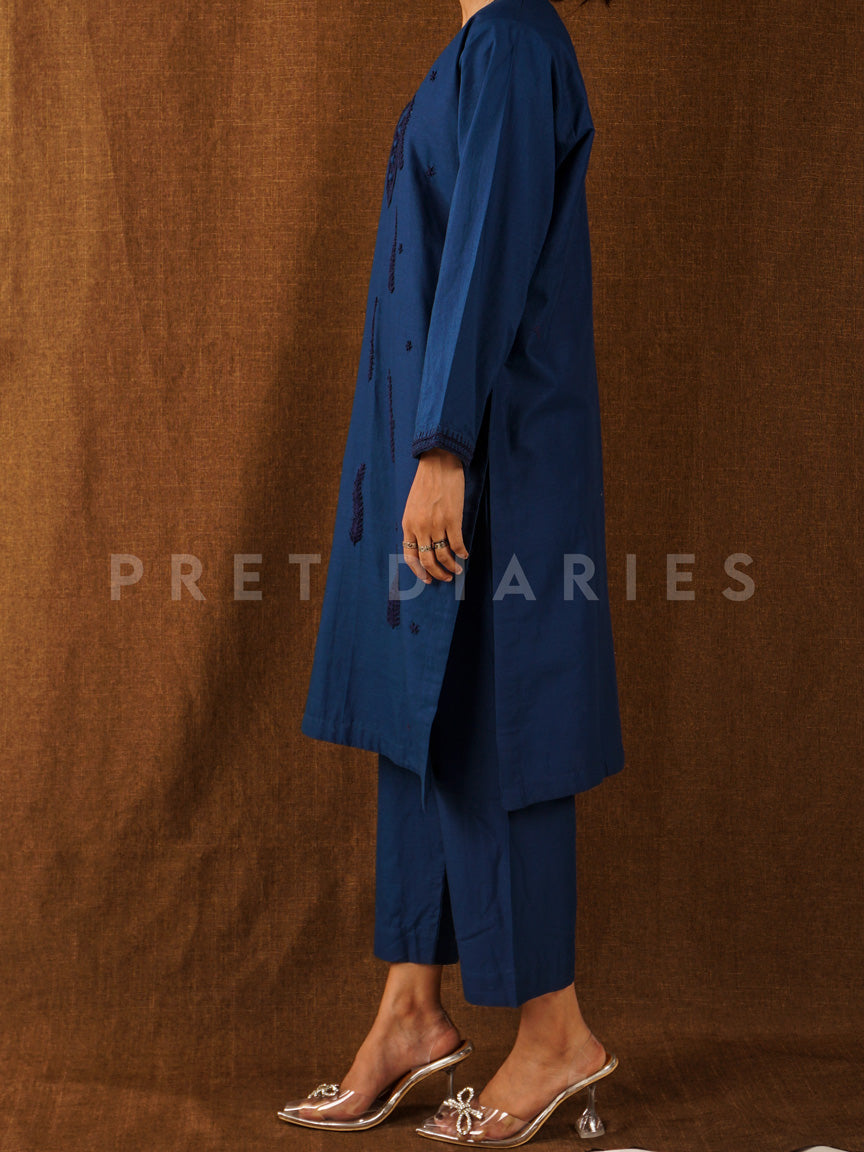 Blue Hand Embroidered 2 pc - 54790