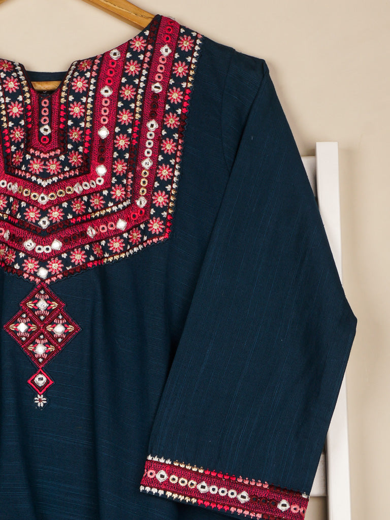 Blue Khaddar 2 pc - 54874