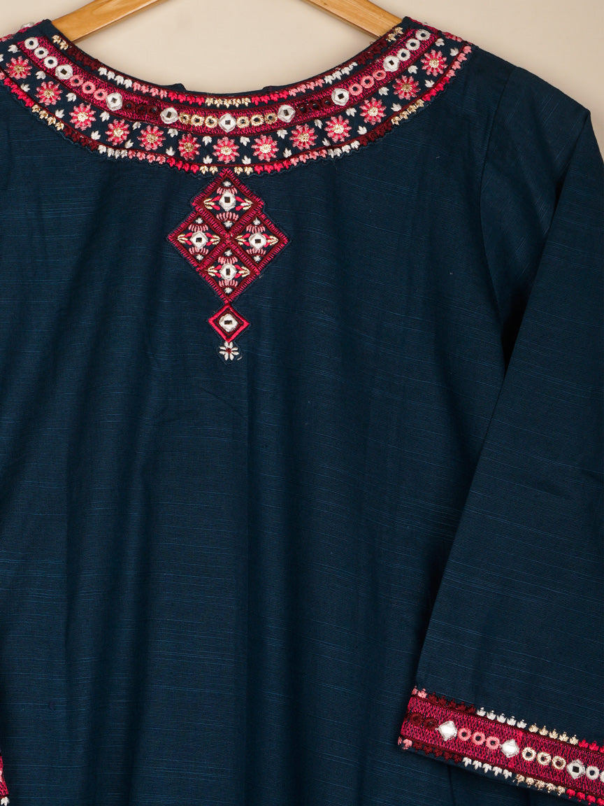 Blue Khaddar 2 pc - 54874