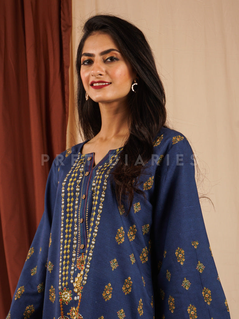 Khaddar Printed Kurta - 54486