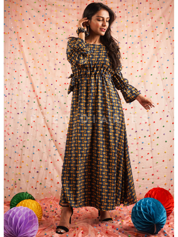 Blue Printed Maxi - 54496