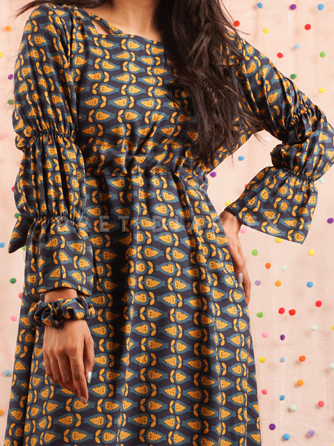 Blue Printed Maxi - 54496