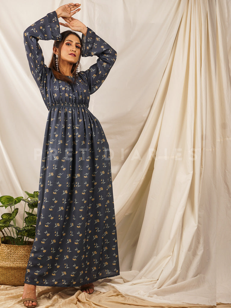 Blue Printed Maxi - 54604