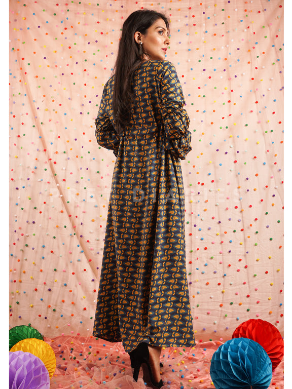 Blue Printed Maxi - 54496