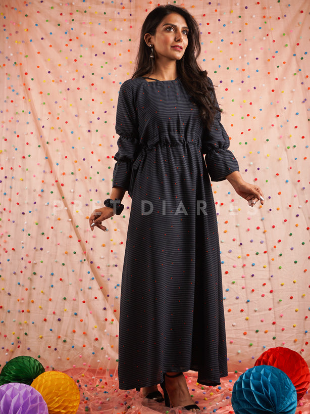 Blue Printed Maxi - 54499