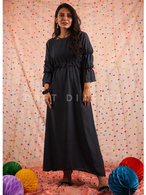 Blue Printed Maxi - 54499